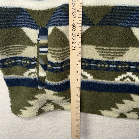 WRANGLER 1/4 ZIP SHERPA ALPINE PULLOVER Men’s XL Green Western Cowboy Southwest - Picture 9 of 9